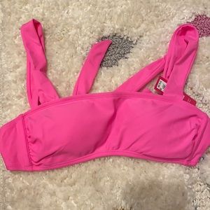 Target pink bikini top